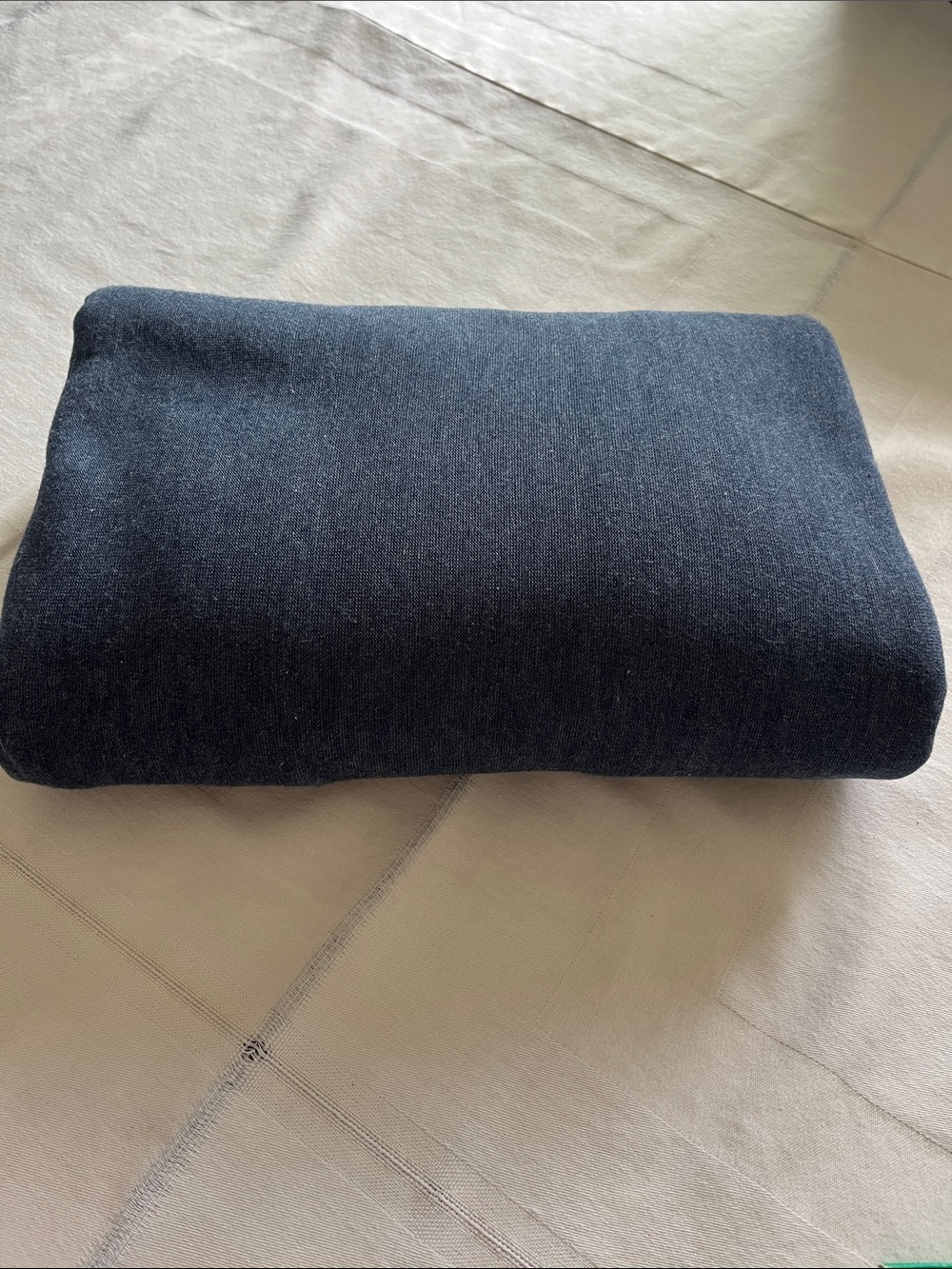 Classic Dark Navy Stretch Knit Fabric By David Textiles 4 Yards - Picture 4 of 4